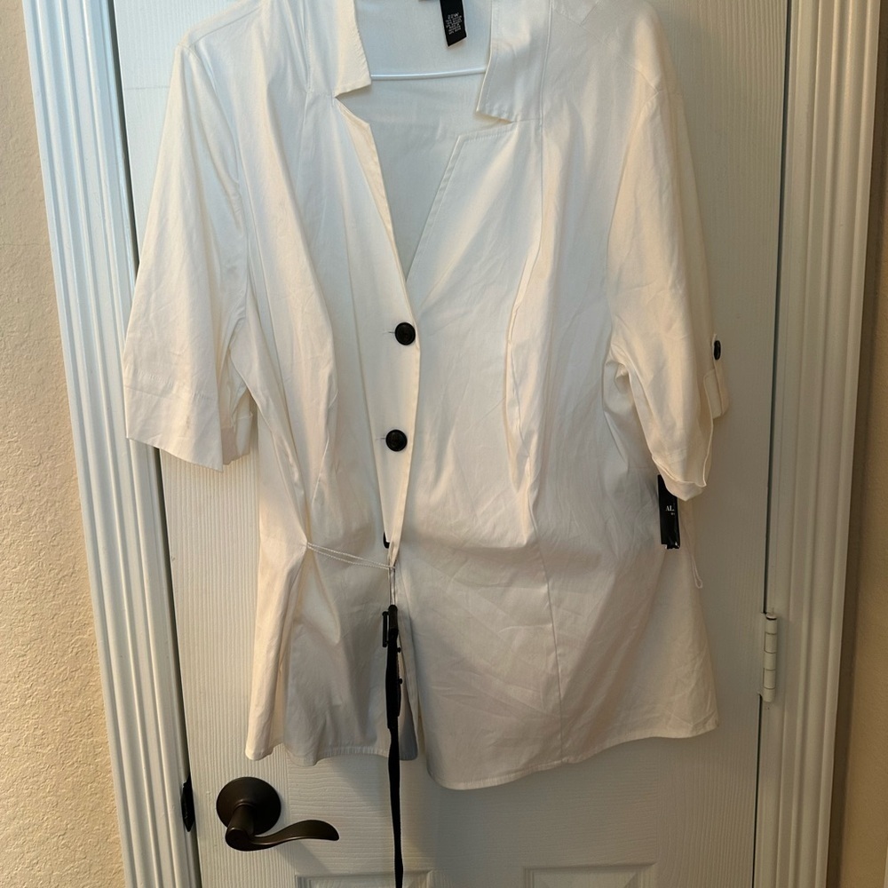 Alfani Women's White Blouse